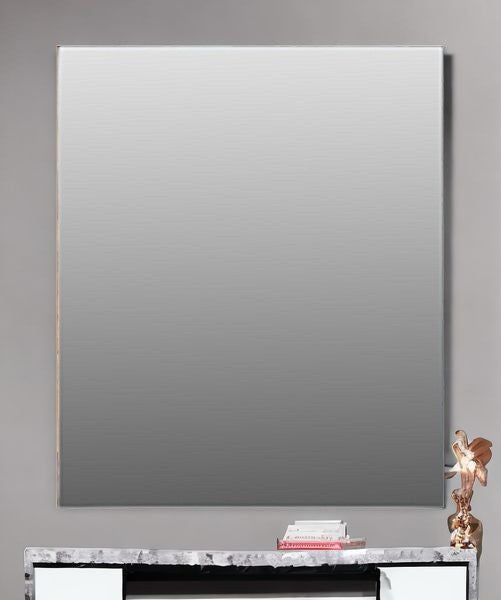 Homeroots 46" Brown Solid Wood Geometric Starburst Framed Accent Mirror  Wood 521570