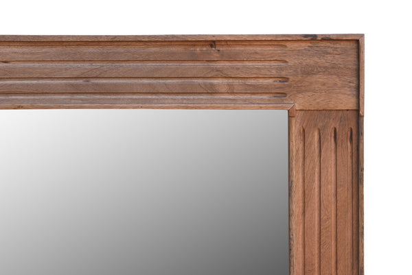 Homeroots 46" Brown Dresser Solid Wood Mirror  Wood 521572