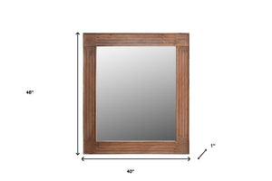 Homeroots 46" Brown Dresser Solid Wood Mirror  Wood 521572