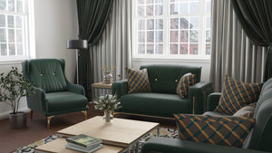 Homeroots 60" Green Gold Microfiber Futon Convertible Sleeper Love Seat With Storage   521610