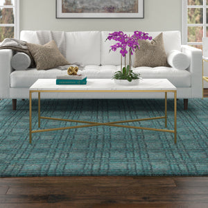 Homeroots 48" White And Gold Steel Coffee Table   521624