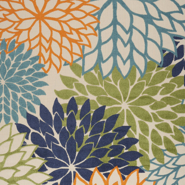 Homeroots 12' X 15' Blue And Green Indoor Outdoor Area Rug  Polypropylene 521638