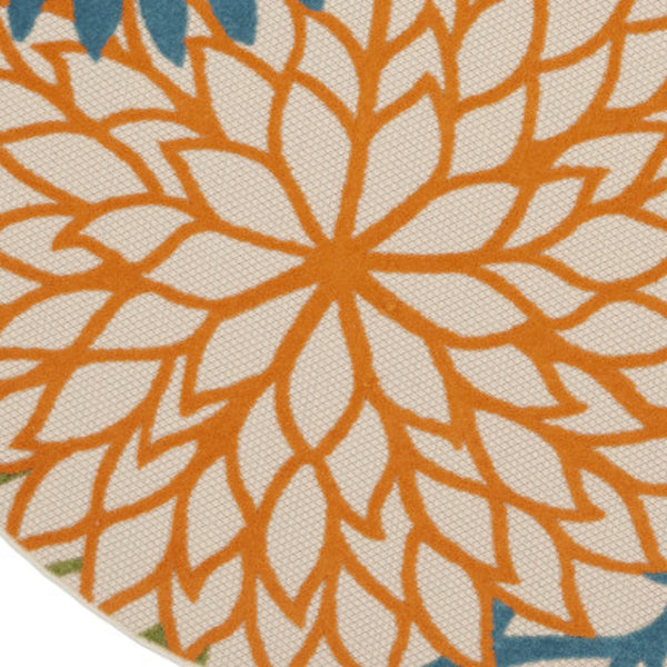 Homeroots 10' Blue And Green Indoor Outdoor Area Rug  Polypropylene 521640