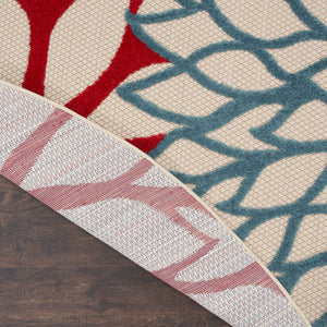 Homeroots 10' Green Orange And Red Indoor Outdoor Area Rug  Polypropylene 521644