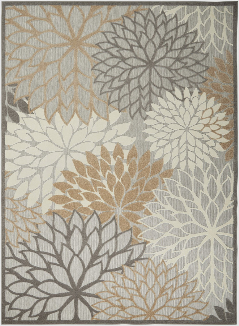 HomeRoots 12' Gray and Ivory Indoor Outdoor Area Rug - Durable, Stylish, and Perfect for Any Living Space! 521650