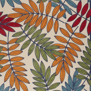 Homeroots 12' X 15' Ivory Blue And Orange Indoor Outdoor Area Rug  Polypropylene 521657