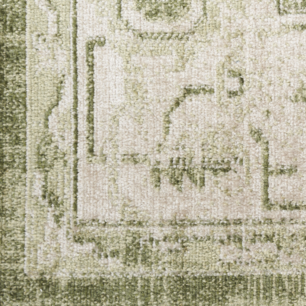 Homeroots 9' X 12' Khaki Oriental Power Loom Distressed Washable Area Rug  Polyester 521711