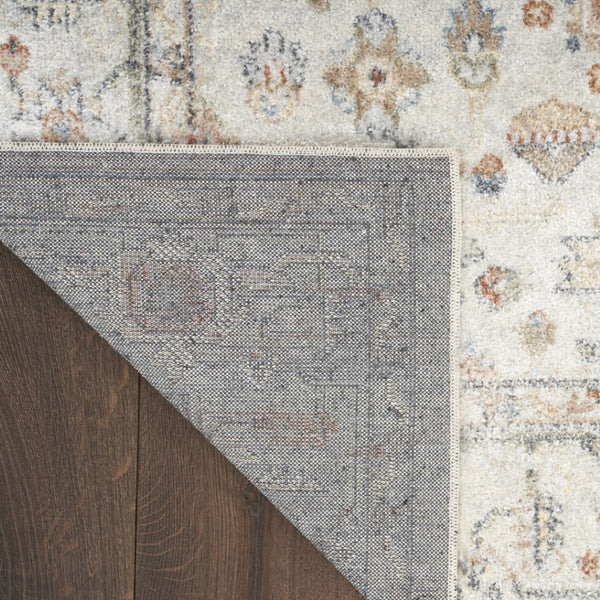 HomeRoots 9' Gray Oriental Power Loom Distressed Area Rug - Timeless Elegance for Modern and Traditional Spaces 9' X 12' 521713