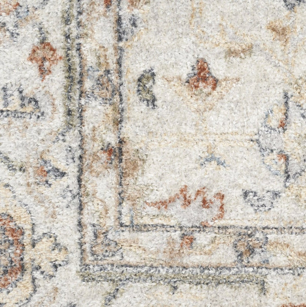 HomeRoots 9' Gray Oriental Power Loom Distressed Area Rug - Timeless Elegance for Modern and Traditional Spaces 9' X 12' 521713