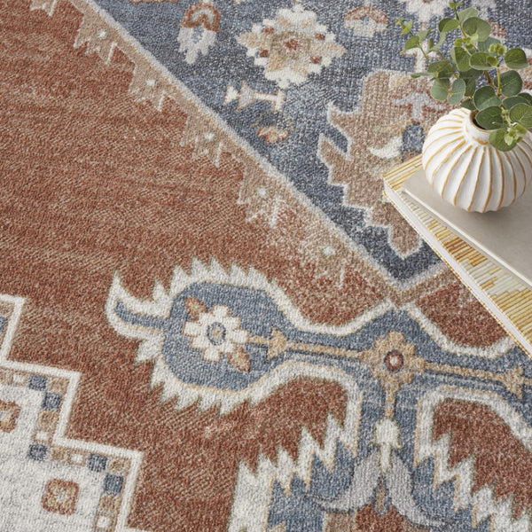 HomeRoots 9' Gray Oriental Power Loom Distressed Area Rug - Timeless Elegance for Modern and Traditional Spaces 9' X 12' 521713
