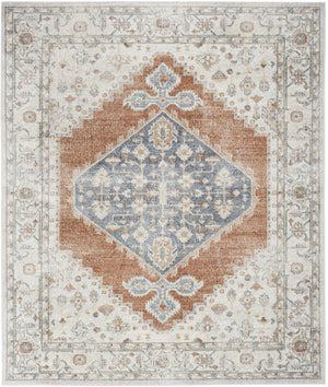 HomeRoots 9' Gray Oriental Power Loom Distressed Area Rug - Timeless Elegance for Modern and Traditional Spaces 9' X 12' 521713