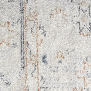 HomeRoots 9' X 12' Elegant Oriental Distressed Area Rug for Timeless Style, Durability, and Easy Maintenance Light Blue 521716