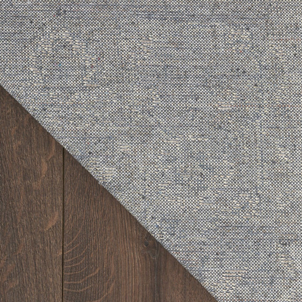 Homeroots 9' X 12' Light Blue Oriental Power Loom Distressed Area Rug  Polyester 521716