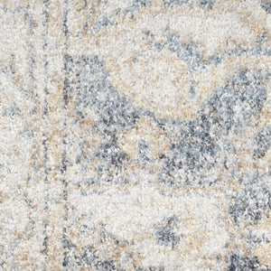 HomeRoots 9' Gray Oriental Power Loom Area Rug - Timeless Elegance for Living Spaces, Durable and Easy Care 9' X 12' 521717