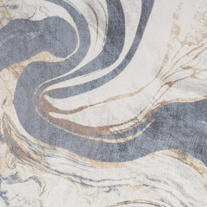 Homeroots 9' X 12' Gray Oriental Power Loom Area Rug  Polyester 521717