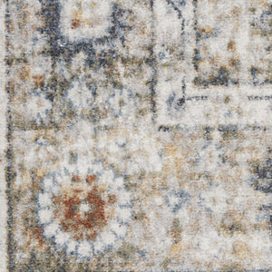 Homeroots 9' X 12' Gray Oriental Power Loom Area Rug  Polyester 521722