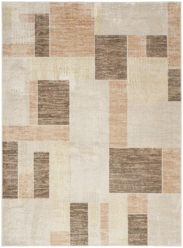 Homeroots 7' X 9' Blue Oriental Power Loom Distressed Washable Area Rug  Polyester 521729