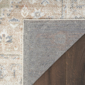 HomeRoots 7' Elegant Sage Oriental Power Loom Distressed Area Rug for Timeless Style & Easy Maintenance 7' X 9' 521735