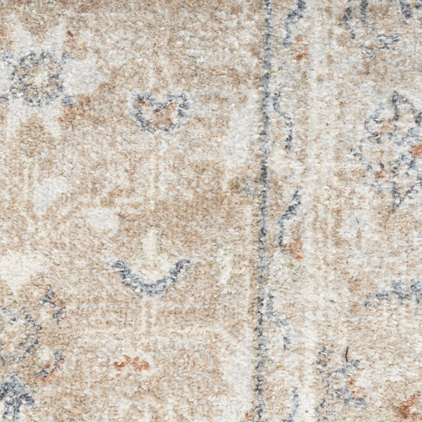 HomeRoots 7' Elegant Sage Oriental Power Loom Distressed Area Rug for Timeless Style & Easy Maintenance 7' X 9' 521735