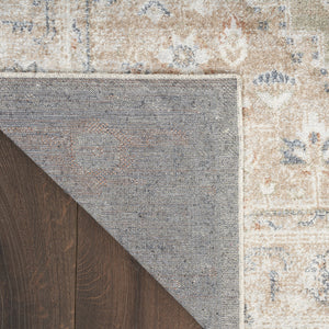 Homeroots 12' Sage Oriental Power Loom Distressed Washable Runner Rug - Elegant Design For Timeless Style  Polyester 521738