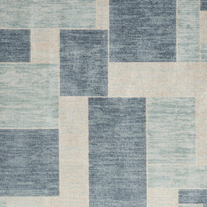 Homeroots 5' X 7' Gray Oriental Power Loom Distressed Washable Area Rug  Polyester 521741