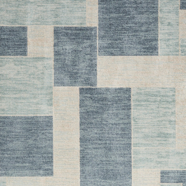 Homeroots 5' X 7' Gray Oriental Power Loom Distressed Washable Area Rug  Polyester 521741