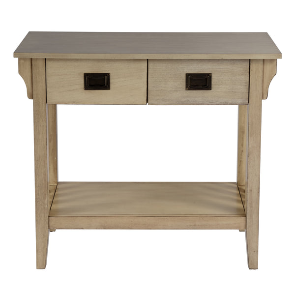 Butler Specialty Larina Stylish Rectangular Console Table With 2 Storage Drawers And Open Shelf For Versatile Spaces Beige Poplar Wood,Fiberboard,Cherry Veneer 5217424-butler