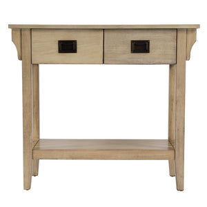Butler Specialty Larina Stylish Rectangular Console Table With 2 Storage Drawers And Open Shelf For Versatile Spaces Beige Poplar Wood,Fiberboard,Cherry Veneer 5217424-butler