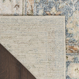 Homeroots 7' X 9' Gray Oriental Power Loom Distressed Washable Area Rug  Polyester 521745