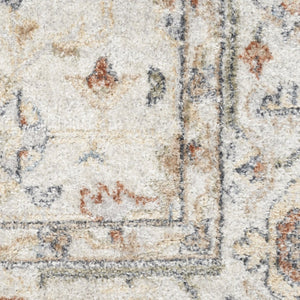 HomeRoots 9' Gray Oriental Power Loom Distressed Area Rug - Timeless Elegance for Modern and Traditional Spaces 7' X 9' 521748