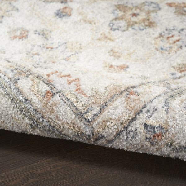HomeRoots 9' Gray Oriental Power Loom Distressed Area Rug - Timeless Elegance for Modern and Traditional Spaces 7' X 9' 521748