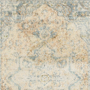 Homeroots 5' X 7' Gray Oriental Power Loom Distressed Washable Area Rug  Polyester 521754