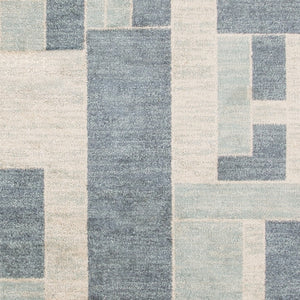 Homeroots 8' X 10' Denim Blue Oriental Power Loom Distressed Washable Area Rug  Polyester 521760