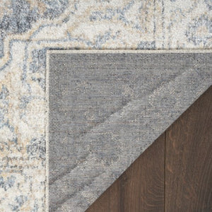 Homeroots 12' Gray Oriental Washable Runner Rug - Durable Polyester, Stylish Abstract Design For Any Space  Polyester 521776