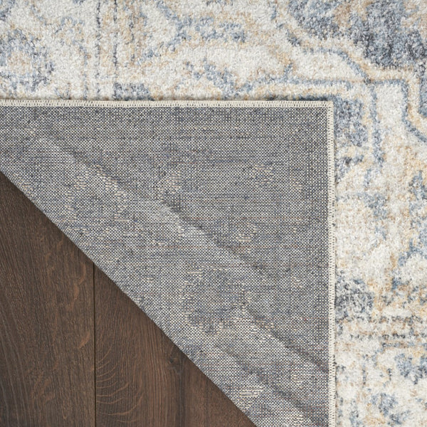 HomeRoots 9' Gray Oriental Power Loom Area Rug - Timeless Elegance for Living Spaces, Durable and Easy Care 8' X 10' 521777