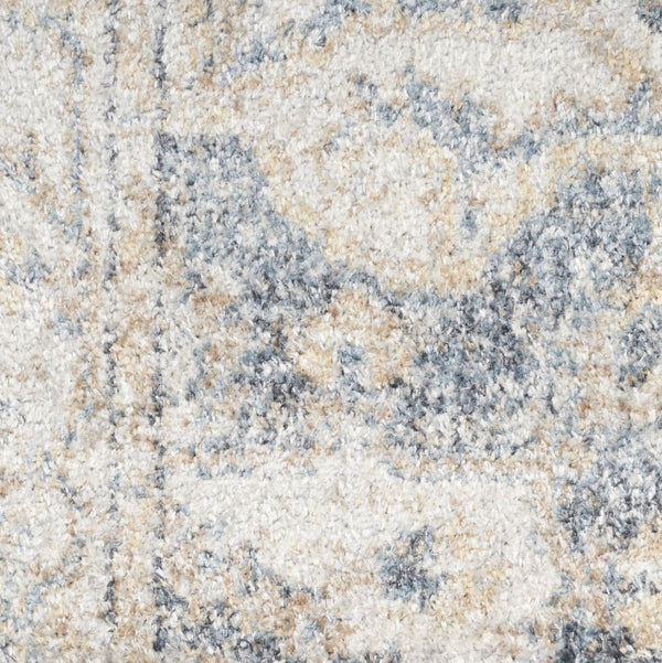 HomeRoots 9' Gray Oriental Power Loom Area Rug - Timeless Elegance for Living Spaces, Durable and Easy Care 8' X 10' 521777
