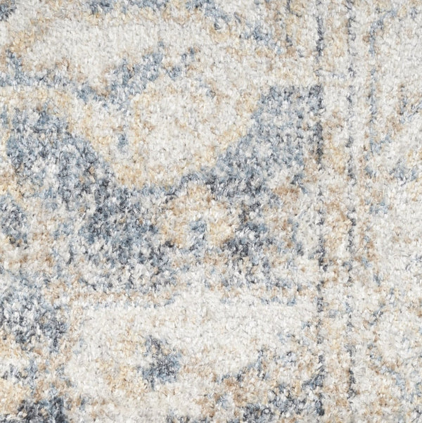 HomeRoots 9' Gray Oriental Power Loom Area Rug - Timeless Elegance for Living Spaces, Durable and Easy Care 7' X 9' 521779