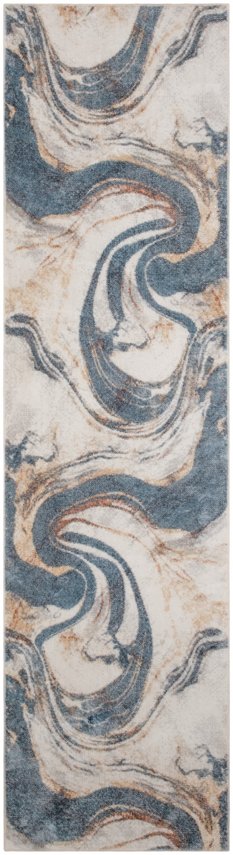 Homeroots 5' X 7' Gray Oriental Power Loom Washable Area Rug  Polyester 521782