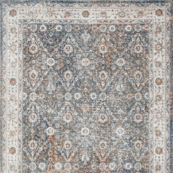 Homeroots 5' X 7' Silver Oriental Power Loom Washable Area Rug  Polyester 521784