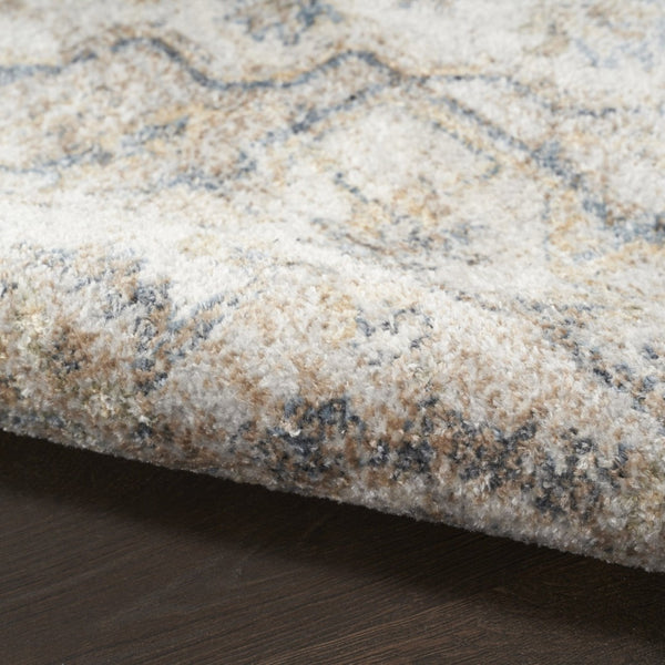 HomeRoots 9' Gray Oriental Power Loom Area Rug - Timeless Design for Elegant Spaces & Easy Maintenance 7' X 9' 521786