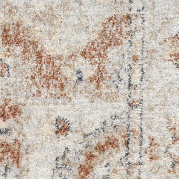 HomeRoots 7' Gold Oriental Power Loom Area Rug - Timeless Elegance, Easy-Care, and Perfect for Any Space 7' X 9' 521792