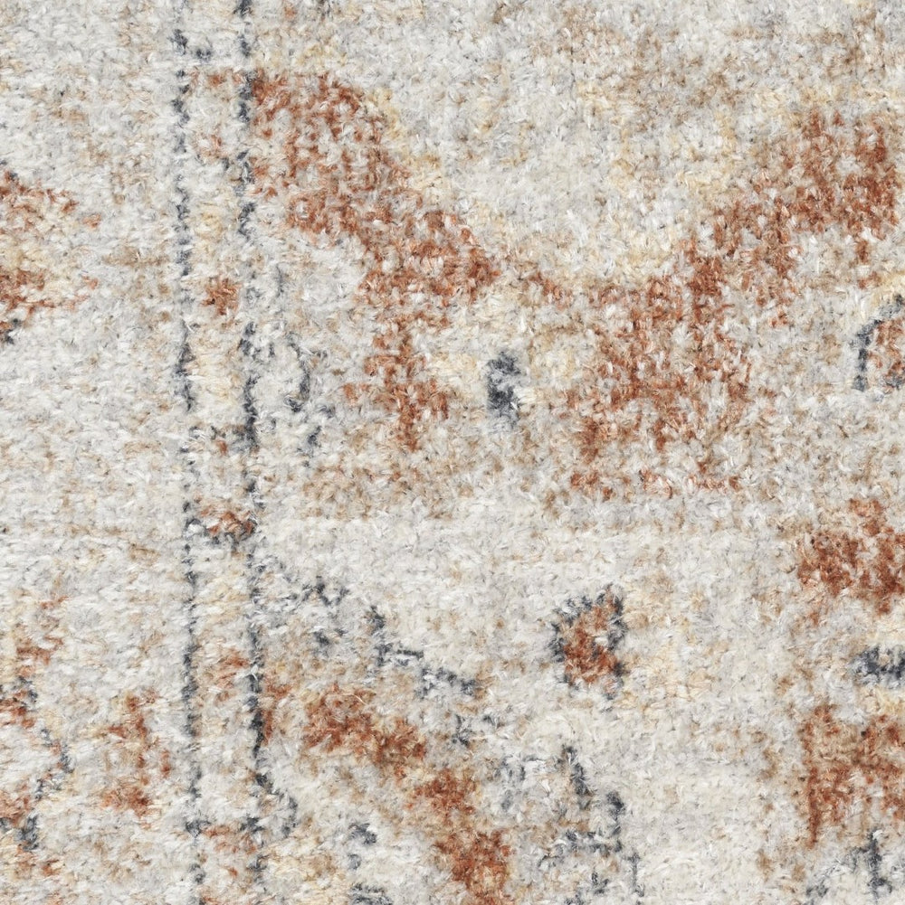 HomeRoots 7' Gold Oriental Power Loom Area Rug - Timeless Elegance, Easy-Care, and Perfect for Any Space 7' X 9' 521792