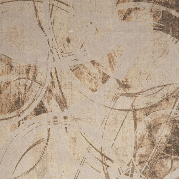 Homeroots 7' X 9' Gold Oriental Power Loom Washable Area Rug  Polyester 521792