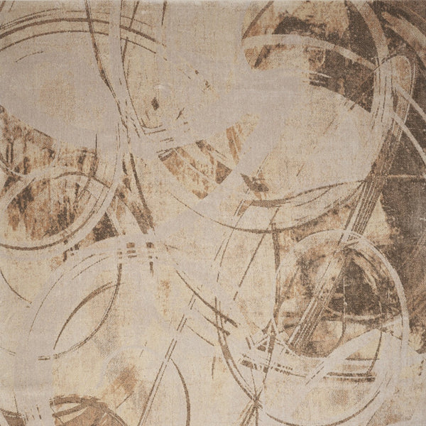 Homeroots 7' X 9' Gold Oriental Power Loom Washable Area Rug  Polyester 521792