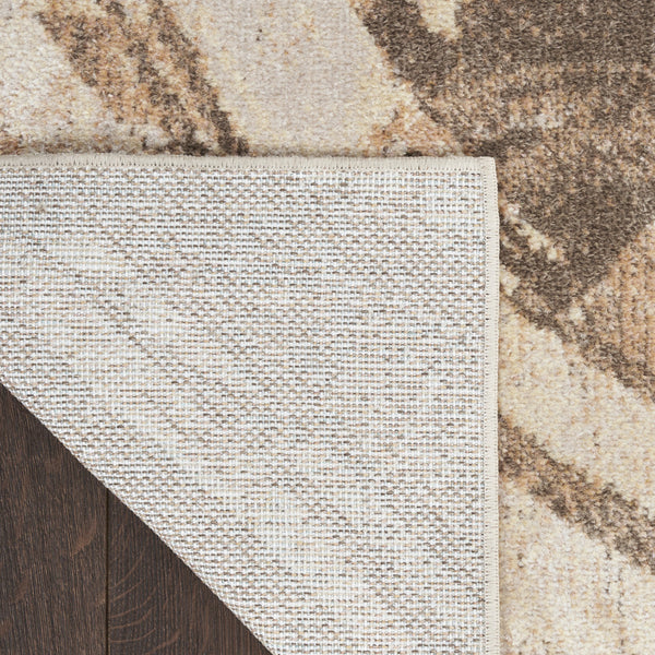 Homeroots 8' X 10' Gold Oriental Power Loom Washable Area Rug  Polyester 521794