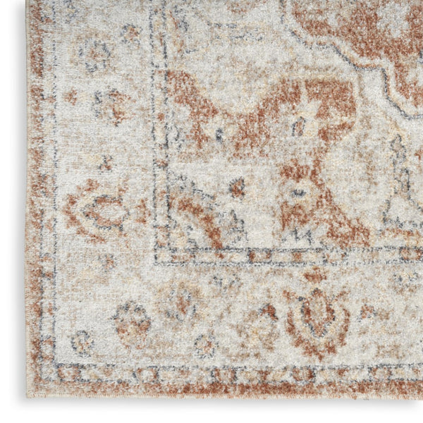 HomeRoots 7' Gold Oriental Power Loom Area Rug - Timeless Elegance, Easy-Care, and Perfect for Any Space 8' X 10' 521794