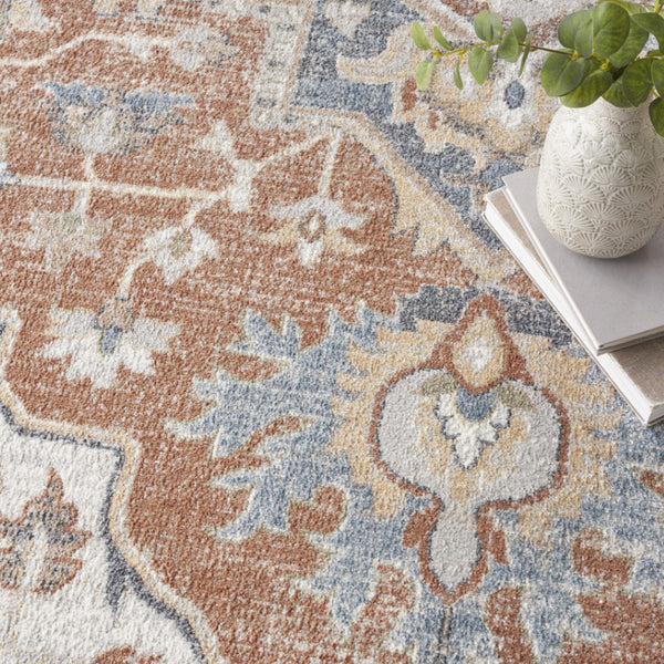 HomeRoots 7' Gold Oriental Power Loom Area Rug - Timeless Elegance, Easy-Care, and Perfect for Any Space 8' X 10' 521794