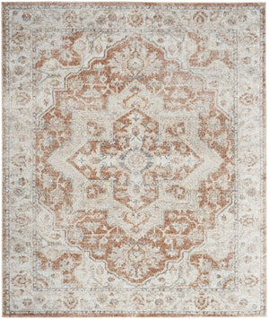 HomeRoots 7' Gold Oriental Power Loom Area Rug - Timeless Elegance, Easy-Care, and Perfect for Any Space 8' X 10' 521794