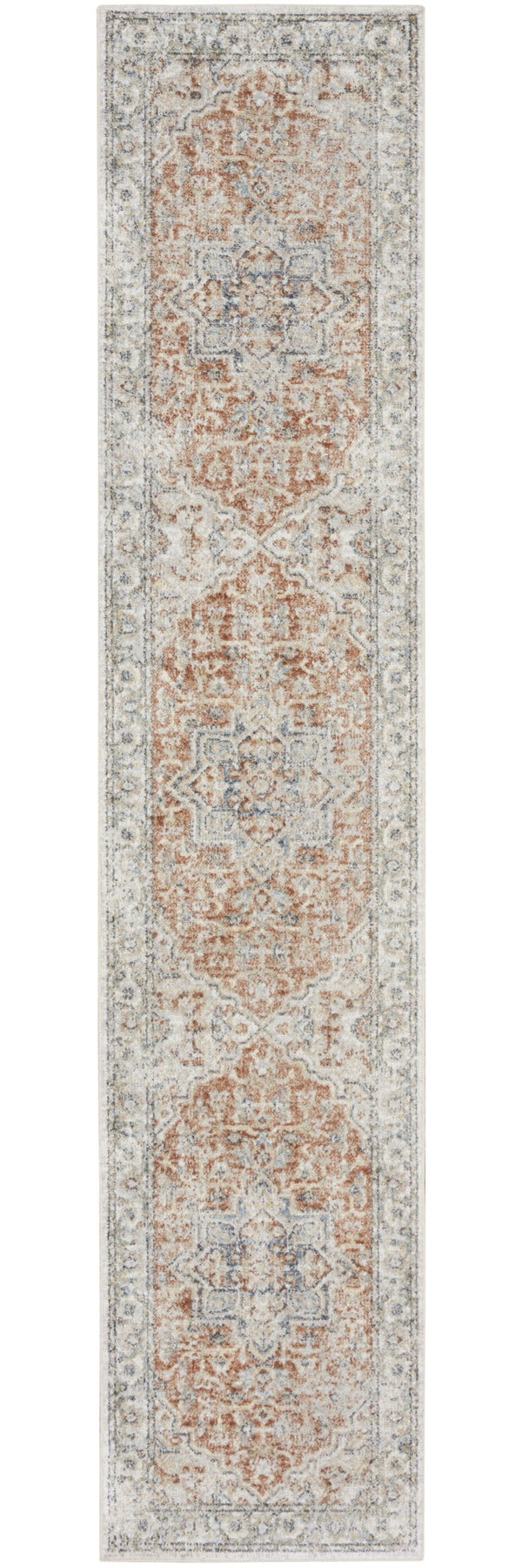 Homeroots 12' Gold And Ivory Oriental Washable Runner Rug | Durable, Stylish Accent For Any Space  Polyester 521797