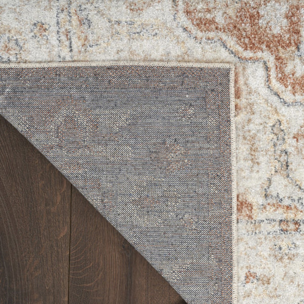 Homeroots 12' Gold And Ivory Oriental Washable Runner Rug | Durable, Stylish Accent For Any Space  Polyester 521797